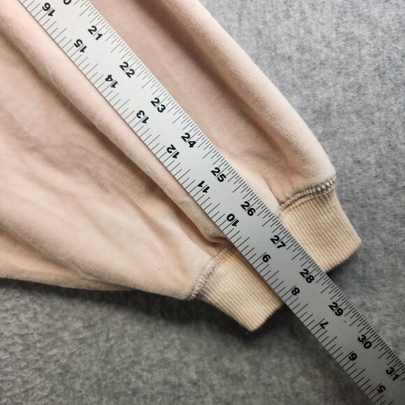 Out from Under Urban Outfitters Sweatshirt Womens L Pink Velour Oversized - Picture 14 of 16